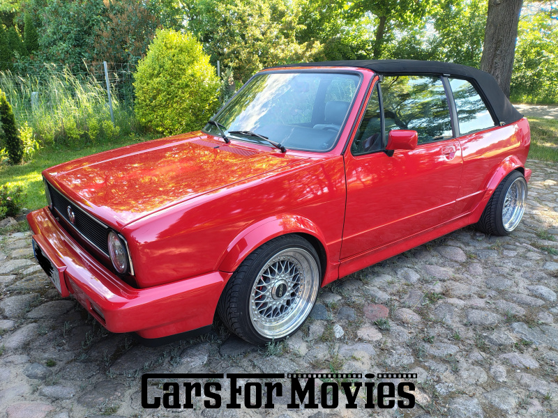 CarsForMovies | Volkswagen Golf 1 Cabrio  1992 Deutschland Rot Grau Zivilfahrzeug Cabrio DE - Brandenburg 7713 